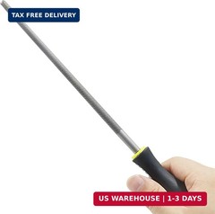8 Inch Round File, Carbon Steel Rat Tail Metal File Tool Sharpener for Professio