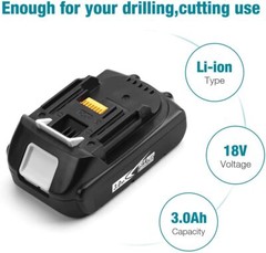 2PACK For Makita BL1815 BL1820 BL1830 3.0Ah 18V LXT Lithium-Ion Cordless Battery
