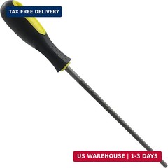 8 Inch Round File, Carbon Steel Rat Tail Metal File Tool Sharpener for Professio