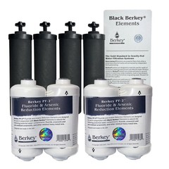 2 Combo, Authentic Black Berkey Filters, PF-2 Fluoride Water purifiers & filters