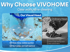 Cordless Pool Vacuum Cleaner 13.2GPM Handheld Rechargeable for Pools & Spas Blue