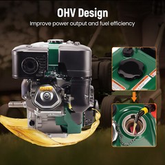 420cc 15HP OHV Horizontal Gasoline Engine Motor Electric Start Lawn Mowers