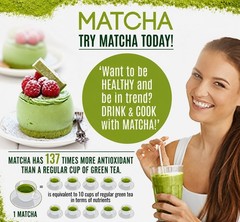 Organic Matcha Green Tea Powder for Latte Unsweetened Culinary Grade Vegan 2Pack