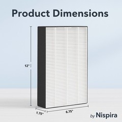 HEPA Filter F1 For Filtrete Air Purifier C01 T02 FAP-C01BA-G1 FAP-T02WA-G1, 4PK
