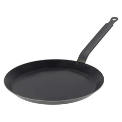 De Buyer Carbon Steel Crepe & Tortilla Pan 9.5” Diameter, 7.5” Cooking Surface