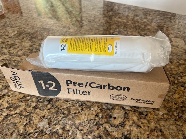 AQUATru Pre/Carbon Stages 1-2 Water Filter AT2001 for Reverse Osmosis for AT2010