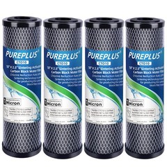 Whole House CTO Carbon Water Filter Cartridge 1 Micron 2.5″ x 10″ 4PACK