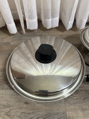 Vintage Vita Craft 3-Ply Stainless Steel Sauté Fry Pan And Saucepan With Lids