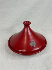 Emile Henry Flame Red Large Tagine 12.5″ Wide France Moroccan