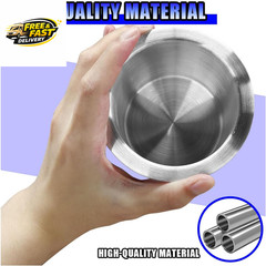 2PCS 3.3 Inch Stainless Steel Drop-In Cup Holder Insert – Silver Drink Holder fo