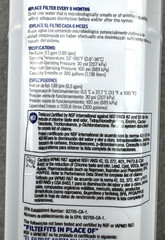 Project Source 3846785 S-4-2 Refrigerator Water Filter For Samsung HAF-QINS NEW