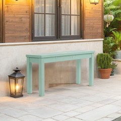 1 PCS 40inch Outdoor Wooden Porch Bench Garden Furniture for Backyard Seat