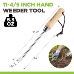 WORKPRO 11.5 in Dandelion Weeder Puller Tool Stainless Steel Garden Weed Remover