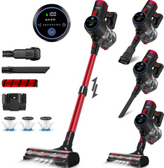 VYKLO 55Mins Powerful Cordless Handheld Stick Vacuum Cleaner Hard Floor Carpet R