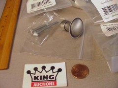 25 pc Brushed Nickel Silver Cabinet Drawer Pulls Knobs MIB NOS betsyfieldsdesign