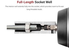 Tekton 1/2 Inch Drive X 21 mm Deep 6-Point Impact Socket SID23121 1.0 Count