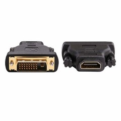 DVI-D Male (24+1 pin) to HDMI Female (19-pin) HD HDTV Monitor Display Adapter