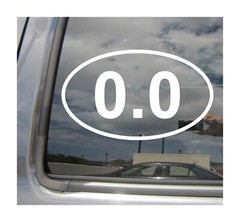 0.0 Oval Euro Style I Don’t Run No Exercise Car Decal Vinyl Decal Sticker 02046