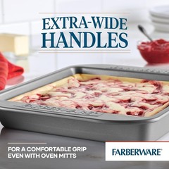 Gray 9×9 Baking Pan Nonstick Bakeware Square Cake Pan Steel Oven Safe Nonstick