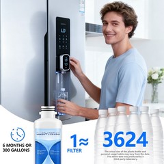 6 Pack For Samsung DA97-17376B HAF-QIN/EXP Refrigerator Water Filter Replacement