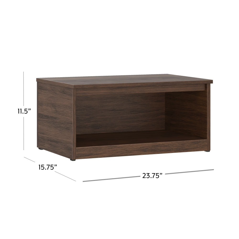 Mainstays Ardent Open Shelf Modular Storage System, Walnut