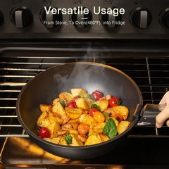 21 Pcs Non-Stick Ceramic Cookware Set, Detachable Handle, Oven Safe, Induction R
