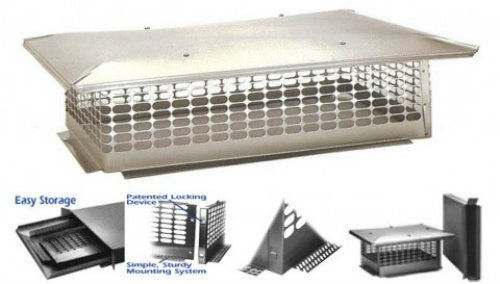 Chimney Cap *Brand New* Stainless Steel Crown Mount w/Multiple Sizes