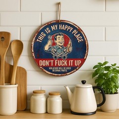 Funny Garage Metal Tin Sign Man Cave Workshop Wall Art Decor Gift for Men