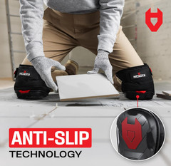 Work Knee Pads w/ Ankle Support, Gel Cushion, Anti-Slip Cap & Reinforced Straps