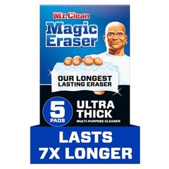 Mr Clean Magic Eraser Ultra Thick 5 Count Long Lasting All Purpose Cleaner