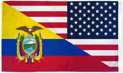 10 x “USA ECUADOR COMBINATION” flag 3×5 ft polyester banner sign US COMBO