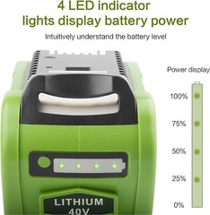 Battery For Greenworks 40V Lithium G-MAX Battery &Charger 29472 20292 206722
