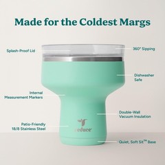 REDUCE Saltini 16 oz Insulated Cocktail Tumbler with Lid, Shatterproof