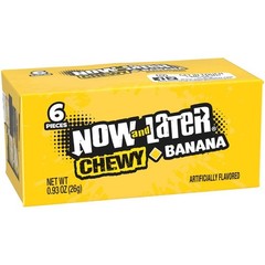 Chewy Banana Candy Bars, 0.93oz – Pack of 48, Sweet Treats for Parties & Snacks