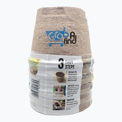 Jiffy 5″ Diameter Organic Seed Starting Biodegradable Peat Pots, 6 Pack