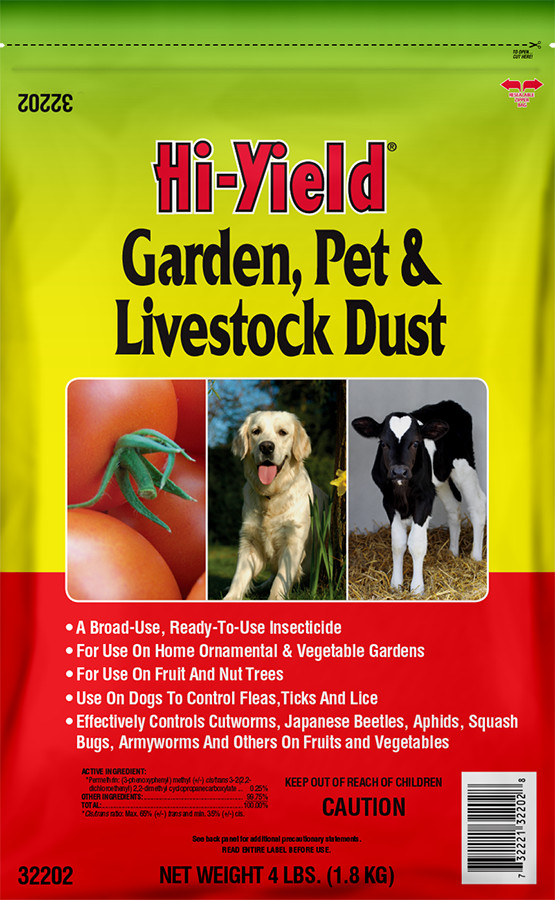 Hi-Yield 32202 4LB Bag Garden, Pet, and Livestock Dust