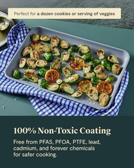 Non-Stick Ceramic Baking Sheet Naturally Slick Ceramic Coating Navy