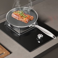 Stainless Steel Crepe Pan with Honeycomb Design, Ideal for Pancakes & More