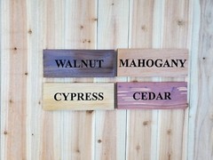 Custom Family Sign Carved Last Name Wood Plaque Cedar Walnut Personalized Wooden