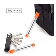 3x Outdoor Pocket Bellow Stainless Steel Telescopic Blow Fire Tube Blowpipe Tool