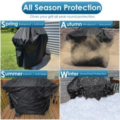 Barbecue Gas Grill Cover 48inch Waterproof for Weber Spirit/II 200 E210 2 Burner