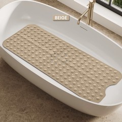 Non-Slip Bath Tub Mat (40 X 16)Inch Extra Long Antibacterial Bathroom Shower Mat