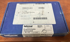 TEKMAR CONTROLS 521 PROGRAMMABLE THERMOSTAT 1 STAGE HEAT PRGM T-STAT 24V
