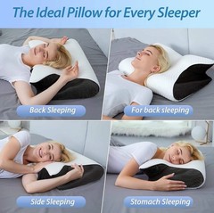 Cervical Pillow for Neck Pain Relief,Orthopedic Neck Support Pillow for Side