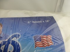 MyPillow Bolster Pillow 6″ Round x 18″ White Shredded Poly Fill USA Made R5