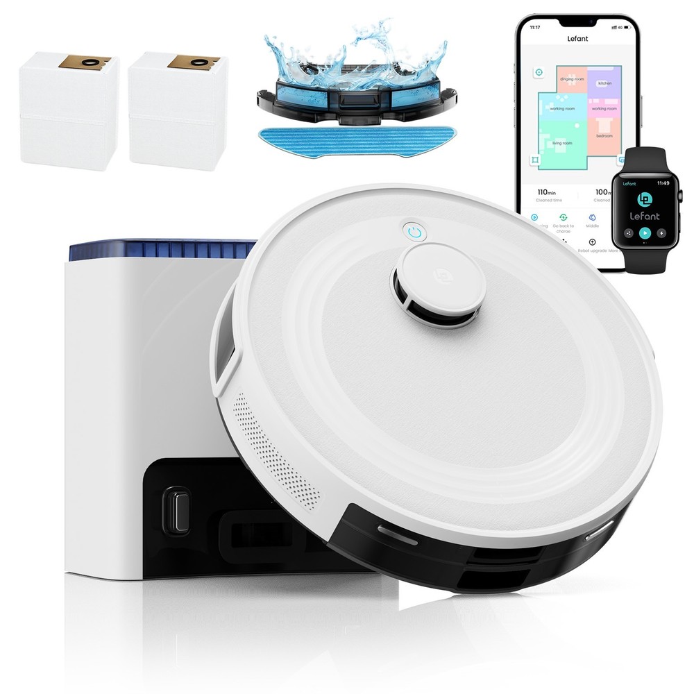 Lefant M2L Plus 7000Pa Robot Vacuum Cleaner Self-Emptying 2.4G/5G Smart Sweeper