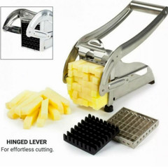 Heavy Duty Stainless Steel French Fry Cutter with Suction Feet for Potatoes