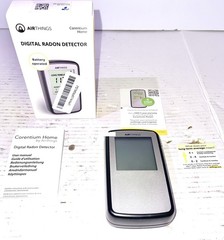 Airthings Corentium Home Radon Detector 223 Portable (3) AAA Battery Operated