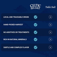 Light Grey Celtic Sea Salt 1 Pound Resealable Bag Additive-Free USA