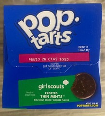 NEW KELLOGG’S GIRL SCOUTS FROSTED THIN MINTS POP TARTS 8 TOASTER PASTRIES